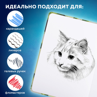 Скетчбук, белая бумага 160 г/м2, 145х203 мм, 64 л., резинка, твердый, BRAUBERG ART CLASSIC "Авокадо", 114588 за 240 ₽. Альбомы, скетчбуки и бумага для графики и эскизов. Доставка по России. Без переплат!