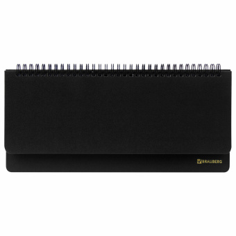 Планинг настольный недатированный (305х140 мм) BRAUBERG "Select", балакрон, 60 л., черный, 123797 за 385 ₽. Планинги. Доставка по России. Без переплат!