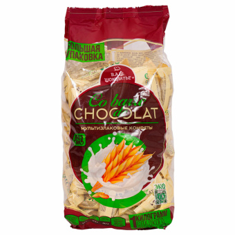 Конфеты мультизлаковые CO BARRE DE CHOCOLAT с белой глазурью, 1000 г за 930 ₽. Конфеты фасованные. Доставка по России. Без переплат!