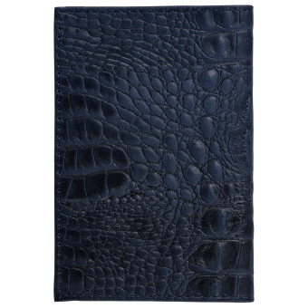 Обложка для паспорта натуральная кожа кайман, "PASSPORT", темно-синяя, BRAUBERG, 237196 за 225 ₽. Обложки для паспорта. Доставка по России. Без переплат!