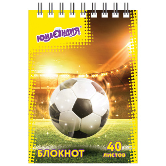 Блокнот МАЛЫЙ ФОРМАТ А7 75х105 мм, 40 л., гребень, картон, клетка, ЮНЛАНДИЯ, "Монстр-трак" / "Футбол", 129859 за 16 ₽. Блокноты. Доставка по России. Без переплат!