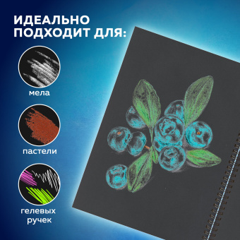 Скетчбук, черная бумага 120 г/м2, 148х210 мм, 32 л., гребень, BRAUBERG ART CLASSIC, 128952 за 248 ₽. Альбомы, скетчбуки и бумага для графики и эскизов. Доставка по России. Без переплат!