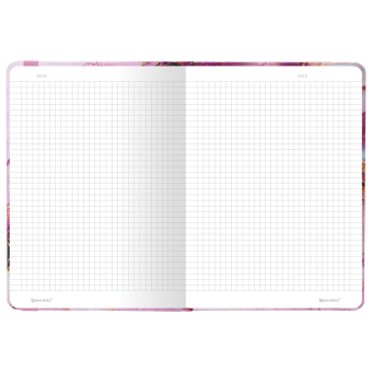 Блокнот с резинкой в клетку 96 л., А5, 145х203 мм, твердая обложка с фольгой, BRAUBERG, "Мрамор", 113731 за 243 ₽. Блокноты в книжном переплете. Доставка по России. Без переплат!