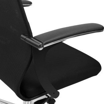 Кресло BRABIX PREMIUM "Ultimate EX-801" хром, плотная двойная сетка Х2, черное, 532917 за 15 028 ₽. Кресла для руководителей. Доставка по России. Без переплат!