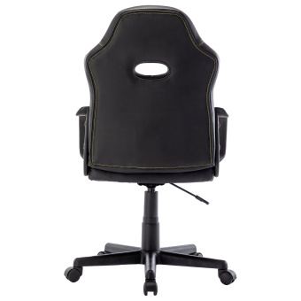 Кресло компьютерное BRABIX "Stripe GM-202", экокожа, черное/желтое, 532510 за 6&nbsp;797 ₽. Кресла игровые. Доставка по России. Без переплат!