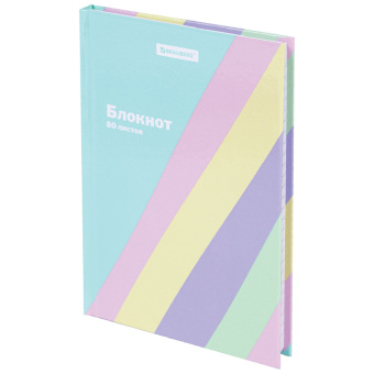 Блокнот МАЛЫЙ ФОРМАТ 110х147 мм, А6, 80 л., твёрдый, клетка, BRAUBERG кросс-серия PASTEL, 117017 за 100 ₽. Блокноты в книжном переплете. Доставка по России. Без переплат!