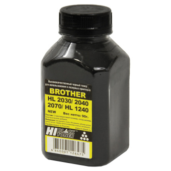 Тонер HI-BLACK для BROTHER HL-1240/2030/2040/2070, фасовка 90 г, 9802115 за 495 ₽. Тонеры (порошок) совместимые для заправки лазерных картриджей. Доставка по России. Без переплат!