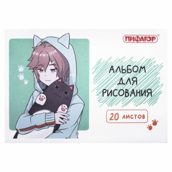 Альбом для рисования А4 20 л., скоба, обложка офсет, ПИФАГОР, 203х288 мм, "Детки" (2 вида), 106690 за 42 ₽. Альбомы и папки для рисования. Доставка по России. Без переплат!