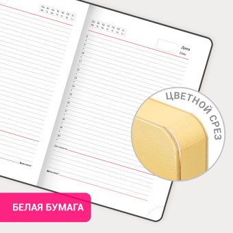 Ежедневник недатированный А5 138х213 мм, BRAUBERG "Grade", под кожу, 136 л., малиновый-жёлтый, 114463 за 258 ₽. Ежедневники с покрытием "под кожу и ткань". Доставка по России. Без переплат!
