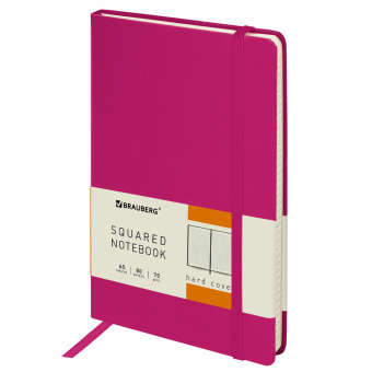 Блокнот А5 (148x218 мм), BRAUBERG "Metropolis", балакрон, 80 л., резинка, клетка, фуксия, 111587 за 421 ₽. Бизнес-блокноты и бизнес-тетради. Доставка по России. Без переплат!
