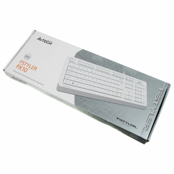 Клавиатура проводная A4TECH Fstyler FK10, USB, 104 кнопки, белая, 1147536 за 1 822 ₽. Клавиатуры проводные. Доставка по России. Без переплат!