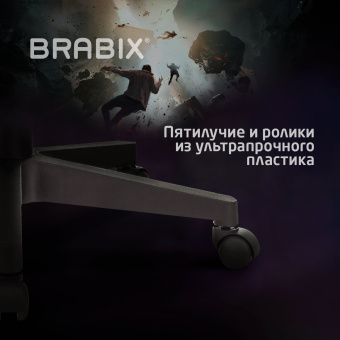 Кресло компьютерное BRABIX "Striker GM-121", синхромеханизм, 2 подушки, экокожа/велюр, черное, 532962 за 15&nbsp;140 ₽. Кресла игровые. Доставка по России. Без переплат!