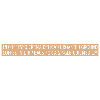 Кофе в дрип-пакетах COFFESSO "Crema Delicato" 5 порций по 9 г, 102312 за 271 ₽. Кофе растворимый. Доставка по России. Без переплат!