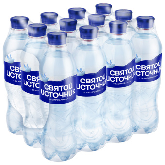 Вода ГАЗИРОВАННАЯ питьевая СВЯТОЙ ИСТОЧНИК 0,5 л за 60 ₽. Минеральная и питьевая вода. Доставка по России. Без переплат!