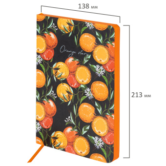 Ежедневник недатированный А5 (138х213 мм), BRAUBERG VISTA, под кожу, гибкий, 136 л., "Orange story", 112018 за 501 ₽. Ежедневники с покрытием "под кожу и ткань". Доставка по России. Без переплат!