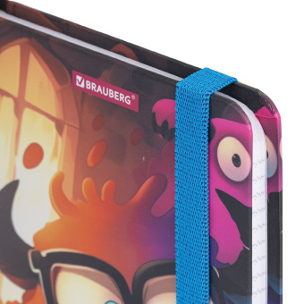 Блокнот с резинкой в клетку 96 л., МАЛЫЙ ФОРМАТ А6, 109х148 мм, BRAUBERG, кросс-серия "МОНСТРИКИ", 117001 за 161 ₽. Блокноты в книжном переплете. Доставка по России. Без переплат!