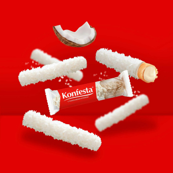 Конфеты KONFESTA со сливочно-кокосовым кремом, вафельные, 150 г за 174 ₽. Конфеты в коробках. Доставка по России. Без переплат!