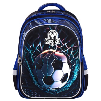 Рюкзак BRAUBERG KIDS FLOSSY, 2 отделения, 3 кармана, "Футбольный клуб", объемный дизайн, 40х28х18 см, 273181 за 1&nbsp;466 ₽. Рюкзаки для начальной и средней школы. Доставка по России. Без переплат!