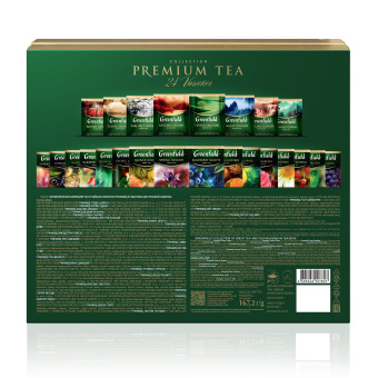 Чай GREENFIELD "Premium Tea Collecton" ассорти 24 вкусов, НАБОР 96 пакетиков, 1782-08 за 715 ₽. Чайные подарочные наборы. Доставка по России. Без переплат!
