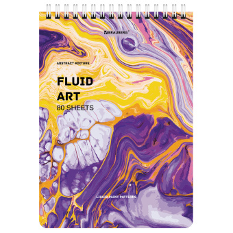 Блокнот А5 (146х206 мм), 80 л., гребень, картон, клетка, BRAUBERG, "Colorful art", 114371 за 72 ₽. Блокноты. Доставка по России. Без переплат!