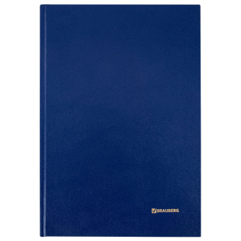Книга учета 96 л., клетка, твердая, бумвинил, блок офсет, А4 200х290 мм, BRAUBERG, синяя, 130069 за 249 ₽. Книги учета универсальные. Доставка по России. Без переплат!