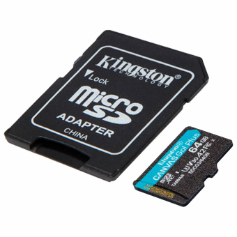 Карта памяти microSDXC 64GB KINGSTON Canvas Go Plus UHS-I U3, 170 Мб/с (class 10), SDCG3/64GB за 1 542 ₽. Карты памяти. Доставка по России. Без переплат!