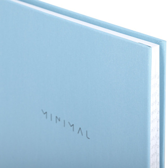 Блокнот А5 134х206 мм, 80 л., твёрдый, клетка, BRAUBERG "Minimal", голубой, 116442 за 163 ₽. Блокноты. Доставка по России. Без переплат!