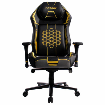 Кресло BRABIX PREMIUM "Tanos GM-180", мультиблок, 4D подлокотники, литой поролон, черное/желтое, 532953 за 30&nbsp;151 ₽. Кресла игровые. Доставка по России. Без переплат!