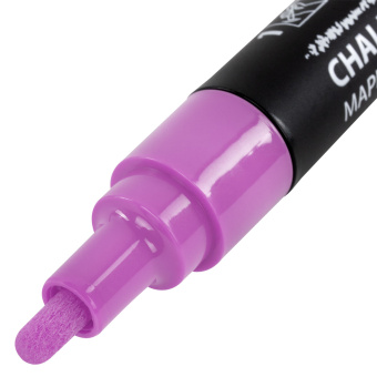 Маркер меловой CHALK LIQUID MARKER, ФИОЛЕТОВЫЙ, 3 мм, стираемый, BRAUBERG "CHALK", 152588 за 94 ₽. Маркеры меловые. Доставка по России. Без переплат!