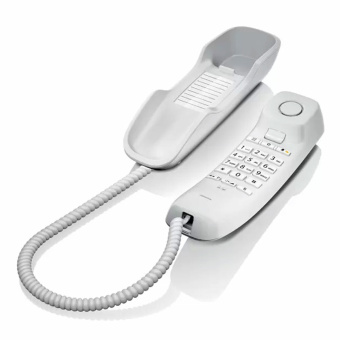 Телефон Gigaset DA210, набор на трубке, быстрый набор 10 номеров, световая индикация звонка, белый, S30054S6527S302 за 2 402 ₽. Стационарные телефоны. Доставка по России. Без переплат!