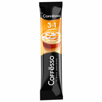 Кофе растворимый порционный COFFESSO "3 в 1 Caramel", пакетик 15 г, 102149 за 25 ₽. Кофе растворимый. Доставка по России. Без переплат!