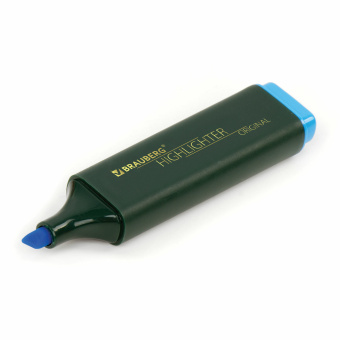Текстовыделитель BRAUBERG "ORIGINAL", ГОЛУБОЙ, линия 1-5 мм, 151684 за 46 ₽. Текстовыделители. Доставка по России. Без переплат!