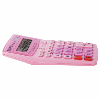 Калькулятор настольный STAFF STF-888-12-PK (200х150 мм) 12 разрядов, двойное питание, РОЗОВЫЙ, 250452 за 696 ₽. Калькуляторы настольные. Доставка по России. Без переплат!
