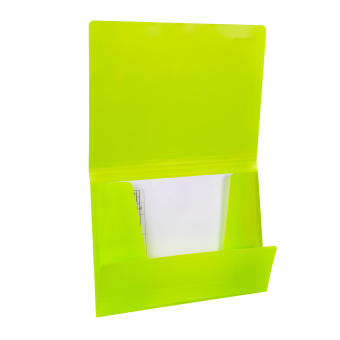 Папка на резинках BRAUBERG "Neon", неоновая, зеленая, до 300 листов, 0,5 мм, 227460 за 140 ₽. Папки на резинках пластиковые. Доставка по России. Без переплат!