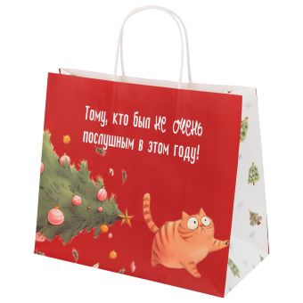 Пакет подарочный (1 штука), новогодний, 28х14х24 см, с изображением КОТИКОВ, крафт, ассорти, ЗОЛОТАЯ СКАЗКА, 592433 за 53 ₽. Пакеты подарочные новогодние. Доставка по России. Без переплат!
