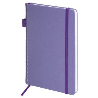Блокнот А5 135x212 мм BRAUBERG "Edge", под кожу, резинка, держатель, 80 л., клетка, сиреневый, 117150 за 249 ₽. Бизнес-блокноты и бизнес-тетради. Доставка по России. Без переплат!