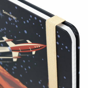 Блокнот с резинкой в клетку 96 л., А5 (145х203 мм), твердая обложка, BRAUBERG, "SpaceX", 113724 за 230 ₽. Блокноты в книжном переплете. Доставка по России. Без переплат!