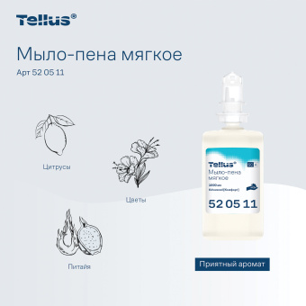 Картридж с жидким мылом-пеной одноразовый Tellus/TORK (Система S4) Advanced, мягкое, 1 л, 520511 за 1&nbsp;137 ₽. Картриджи с жидким мылом и мылом-пеной. Доставка по России. Без переплат!