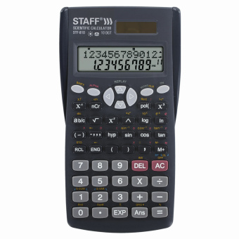 Калькулятор инженерный STAFF STF-810 (161х85 мм), 240 функций, 10+2 разрядов, двойное питание, 250280 за 984 ₽. Калькуляторы инженерные. Доставка по России. Без переплат!