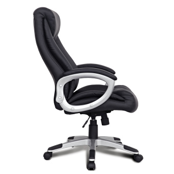 Кресло из натуральной кожи BRABIX "Grand EX-500", черное, 530861 за 25 139 ₽. Кресла для руководителей. Доставка по России. Без переплат!