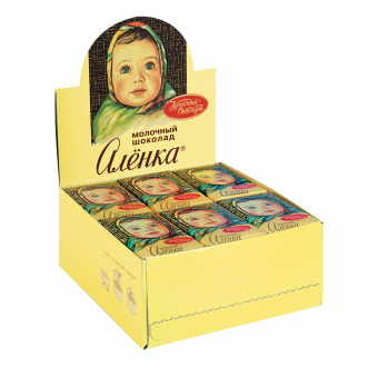 Шоколад КРАСНЫЙ ОКТЯБРЬ "Аленка", 15 г, в шоубоксе, КО07747 за 41 ₽. Шоколад. Доставка по России. Без переплат!