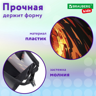 Папка для рисунков и чертежей с регулируемыми ручками BRAUBERG KIDS А3,1 отделение, карман внутри, "Горящий мяч", 273416 за 420 ₽. Портфели и папки для рисунков и чертежей. Доставка по России. Без переплат!
