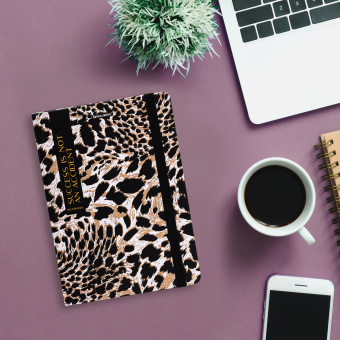 Блокнот с резинкой в клетку 96 л., А5, 145х203 мм, твердая обложка, BRAUBERG," Leopard", 115535 за 240 ₽. Блокноты в книжном переплете. Доставка по России. Без переплат!