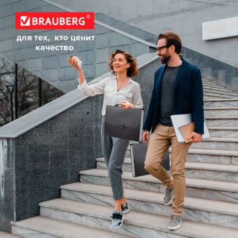 Папка-портфель пластиковая BRAUBERG "Energy" А4 (330х256х32 мм), 7 отделений, черная, 221204 за 433 ₽. Портфели пластиковые. Доставка по России. Без переплат!