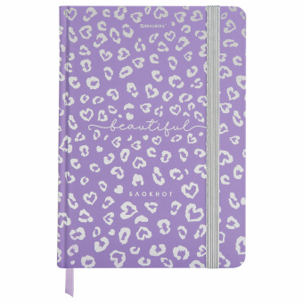 Блокнот с резинкой в клетку 96 л., А5 145х203 мм, твердая обложка с фольгой, BRAUBERG, "Leopard", 116329 за 239 ₽. Блокноты в книжном переплете. Доставка по России. Без переплат!