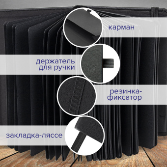 Скетчбук, черная бумага 140 г/м2, 200х200 мм, 80 л., КОЖЗАМ, резинка, карман, BRAUBERG ART CLASSIC, черный, 113204 за 631 ₽. Альбомы, скетчбуки и бумага для графики и эскизов. Доставка по России. Без переплат!