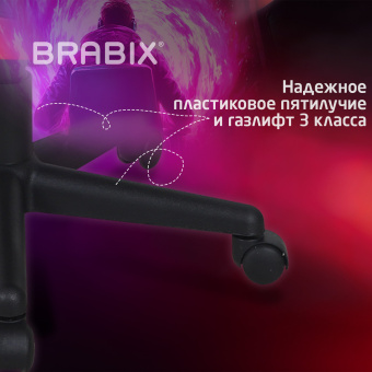 Кресло компьютерное BRABIX "Fighter GM-008", экокожа, черное/красное, 532506 за 10&nbsp;315 ₽. Кресла игровые. Доставка по России. Без переплат!