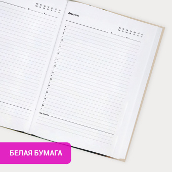 Ежедневник недатированный с резинкой А5 145х203 мм, BRAUBERG, твердый, фольга, 128 л., "Vase", 116295 за 265 ₽. Ежедневники с твердой обложкой. Доставка по России. Без переплат!