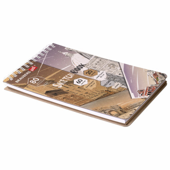 Скетчбук, белая бумага 120 г/м2 + крафт 80 г/м2 165х240 мм, 60 + 20 л., гребень, BRAUBERG ART DEBUT, 112982 за 107 ₽. Альбомы, скетчбуки и бумага для графики и эскизов. Доставка по России. Без переплат!