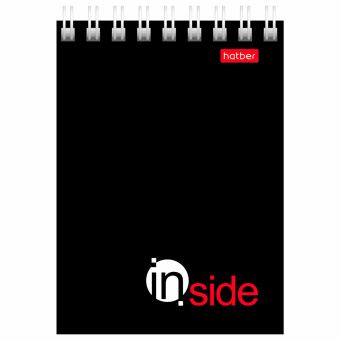 Блокнот МАЛЫЙ ФОРМАТ А7 75х105 мм, 40 л., гребень, картон, клетка, HATBER, "INSIDE Стиль", 004691, 40Б7B1гр_01622 за 15 ₽. Блокноты. Доставка по России. Без переплат!